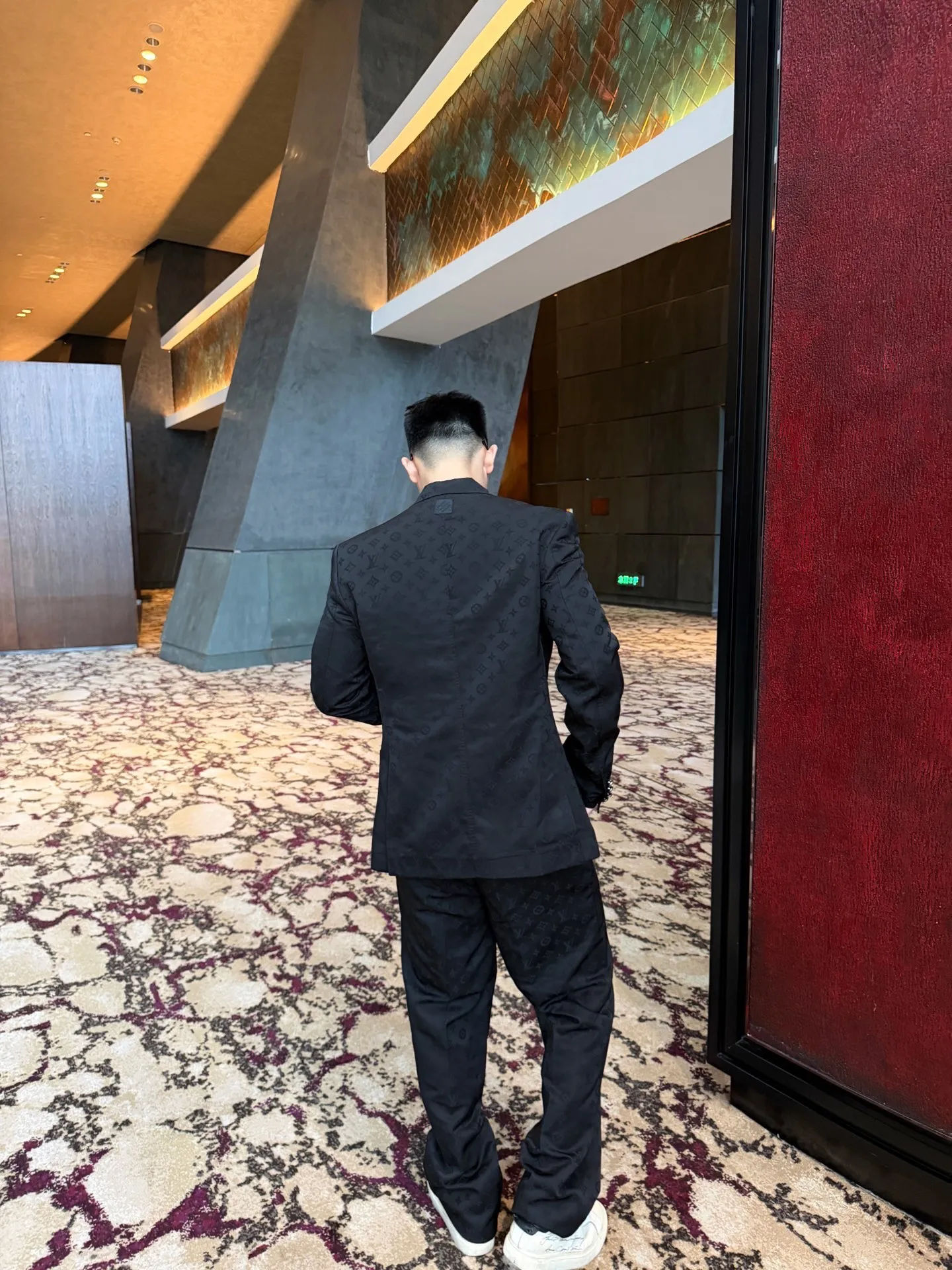 Louis Vuitton/Louis Vuitton all-over printed jacquard blazer